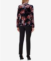 Thumbnail for your product : Tahari ASL Floral Printed Velvet One-Button Jacket