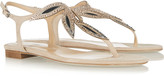 Thumbnail for your product : Sergio Rossi Flora embellished suede and leather sandals