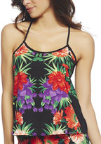 Thumbnail for your product : Arden B Tropical Flower Chiffon Swing Tank