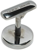 Thumbnail for your product : Giorgio Armani Engraved-Logo Round Cufflinks