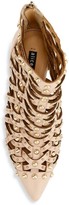 Thumbnail for your product : Alice + Olivia Reiy Studded Leather Cage Booties