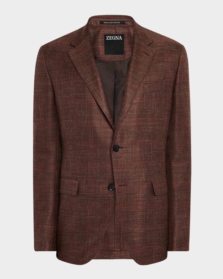 Ermenegildo Zegna Men's Tonal Plaid Sport Coat
