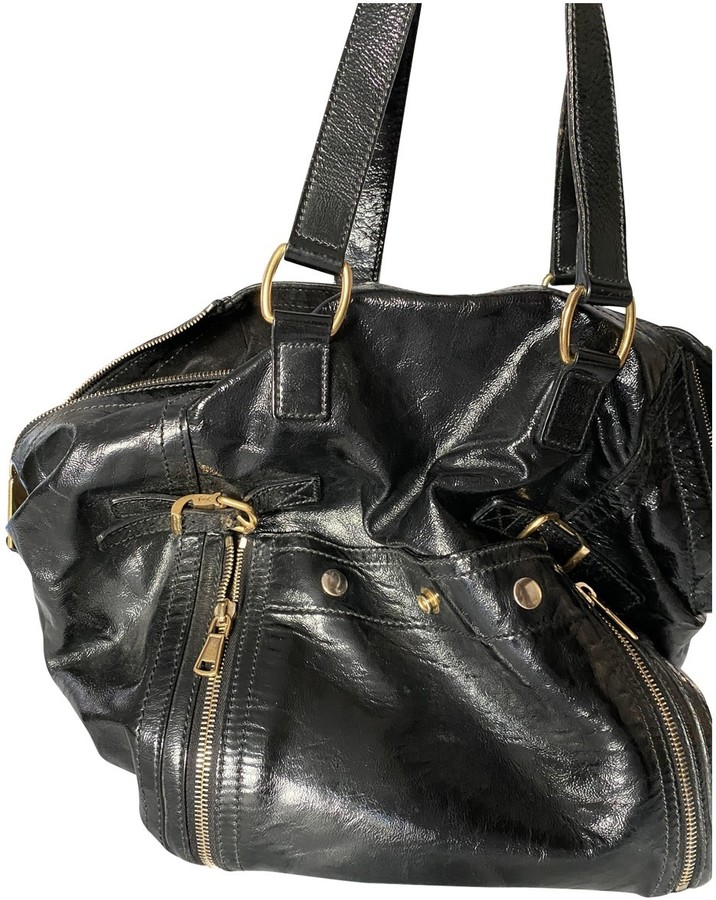 Saint Laurent Downtown Black Patent leather Handbags - ShopStyle Bags