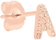Nephora 14K Rose Gold 0.04 Ct. Tw. Diamond Single Initial Earring (A-Z)