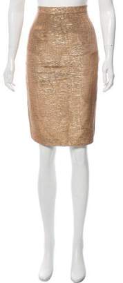 Givenchy Metallic Pencil Skirt