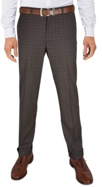 mens casual street plaid cropped pants