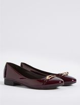 Thumbnail for your product : Marks and Spencer Trim Round Toe Ballerina Pumps