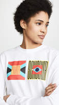 Thumbnail for your product : Proenza Schouler Pswl Flag Long Sleeve Tee