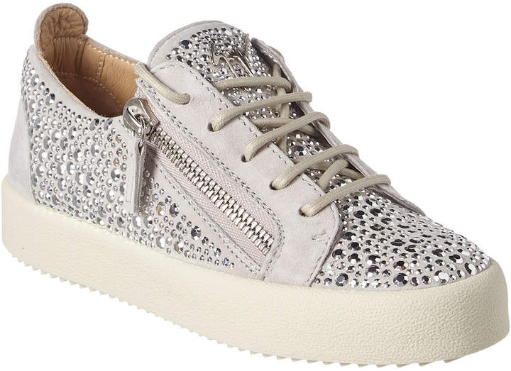 giuseppe zanotti suede sneaker