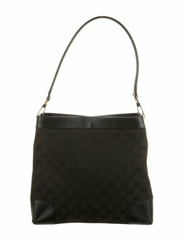 Gucci Vintage GG Canvas Shoulder Bag black - ShopStyle