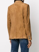 Thumbnail for your product : Ralph Lauren Collection Camden double-breasted suede blazer