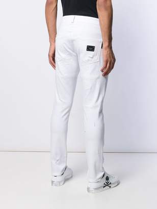 Philipp Plein straight cut logo jeans