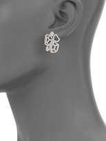 Thumbnail for your product : Adriana Orsini Roxy Pavé Crystal Cluster Button Earrings