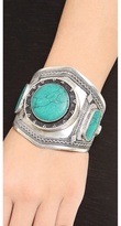 Thumbnail for your product : Vanessa Mooney Estelle Malachite Cuff Bracelet