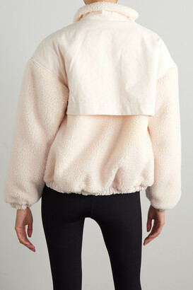 Koral Aina Reversible Faux Shearling And Cotton-twill Jacket - Off-white