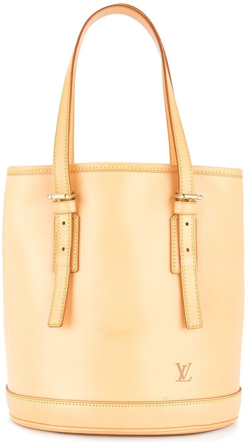 Louis Vuitton Lockme Pocket Bucket Bag Leather - ShopStyle