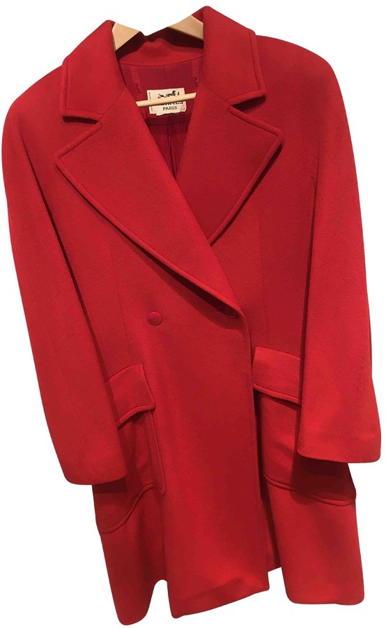 Hermes Red Cashmere Coats - ShopStyle