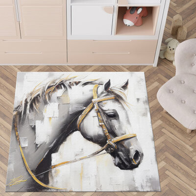 kayra export Classical Medallion Pattern Non Woven Thin Type Printed Rug in Vibrant Colors for Modern and Traditional Home Decor