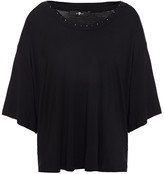 Thumbnail for your product : 7 For All Mankind Studded Stretch-jersey Blouse