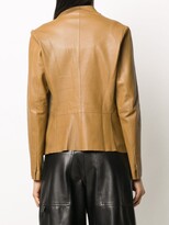 Thumbnail for your product : S.W.O.R.D 6.6.44 Collarless Leather Jacket