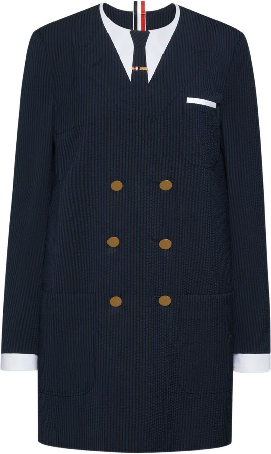 Thom Browne Pinstripes Mini Dress