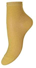 Pi MP Socks Women's Damen Socken Ankle Socks, (Yellow Glitter 749), (Size: 10H)