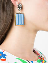 Thumbnail for your product : Marni bevelled pendant earrings