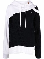 Thumbnail for your product : Maison Mihara Yasuhiro Two-Tone Pullover Hoodie