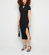 Thumbnail for your product : New Look Ribbed Keyhole Front Midi Dress