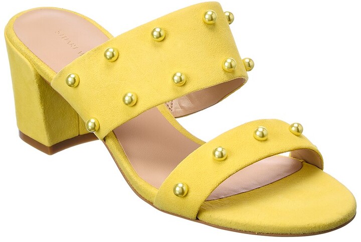 stuart weitzman yellow sandals