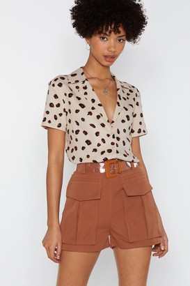 Nasty Gal Womens Pocket in Utility Shorts - Brown - 14