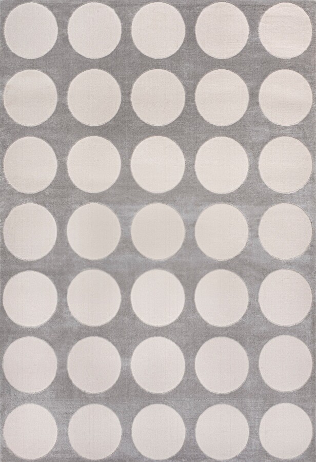Jonathan Y Designs Adrian Modern Geometric Circle Dot High-Low Area Rug