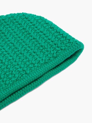 Womens Accessories Hats Miu Miu Crochet-wool Hood in Green 