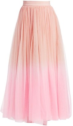 blush tulle maxi skirt
