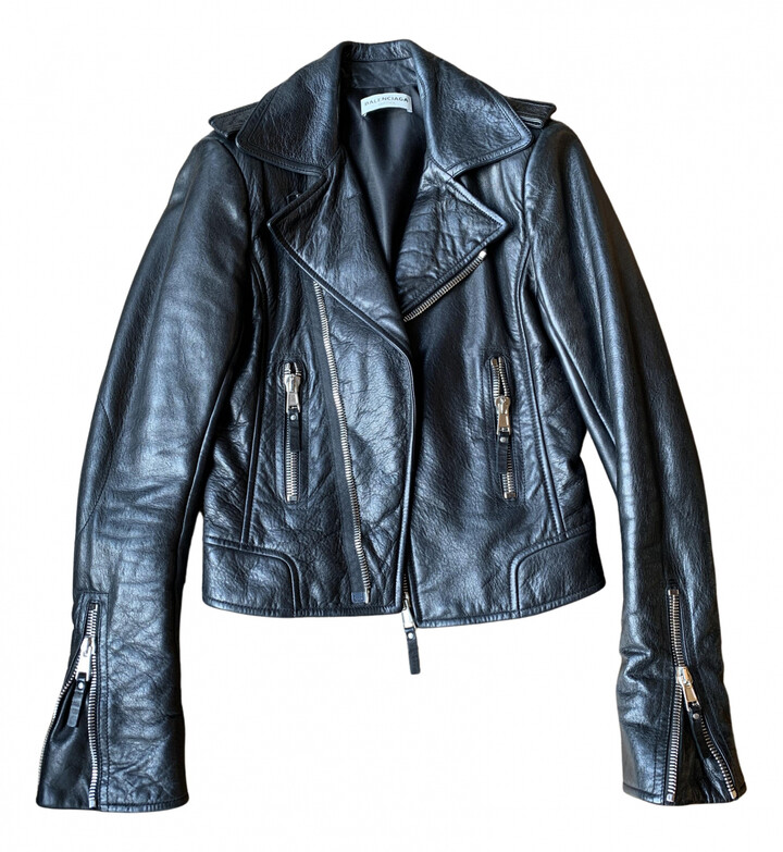 balenciaga womens leather jacket