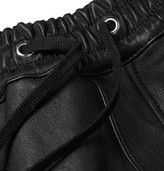 Thumbnail for your product : Balmain Slim-Fit Leather Sweatpants