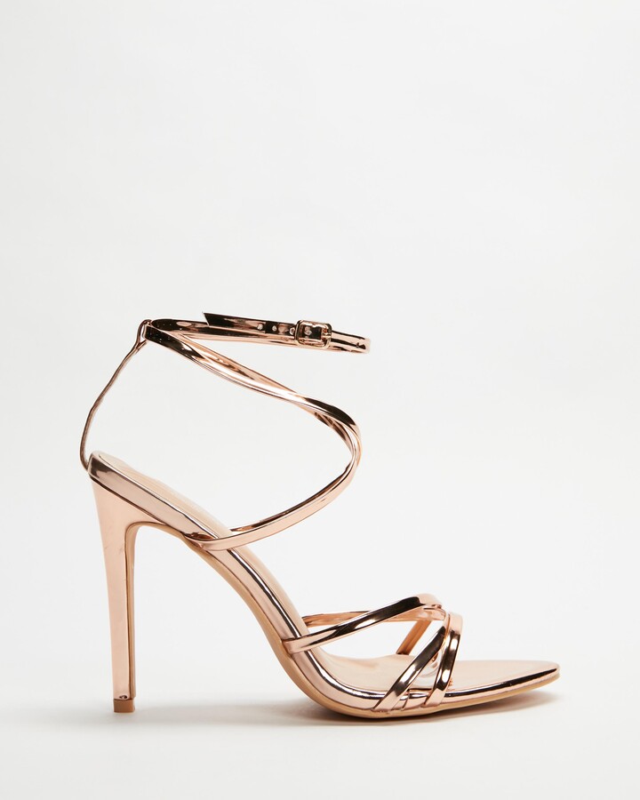 high heels gold
