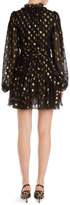 Thumbnail for your product : Dolce & Gabbana Chiffon Fil Coupe Polka Dot Mini Dress