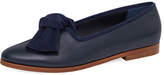 Thumbnail for your product : Mansur Gavriel Mixed Leather Bow Flat Loafer, Blue