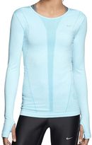 Thumbnail for your product : Nike Women's Dri-Fit Knit Long Sleeve Running Shirt-Blue-XL
