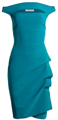 peacock blue cocktail dress