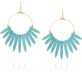 Thumbnail for your product : Kenneth Jay Lane Gold-plated resin earrings