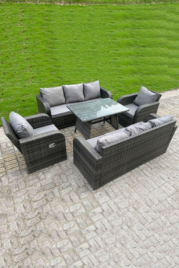 Fimous Outdoor Rattan Sofa Set Dining Table Recling Arm Chairs Lounge Sofa ShopStyle