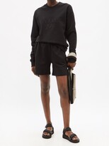 Thumbnail for your product : MORE JOY BY CHRISTOPHER KANE More Joy-embroidered Cotton-jersey Shorts - Black