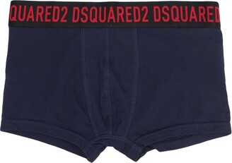 DSQUARED2 Kids Two-Pack Logo Waistband Boxers