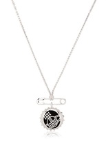 Thumbnail for your product : Vivienne Westwood Orbit Bottle Top & Safety Pin Necklace