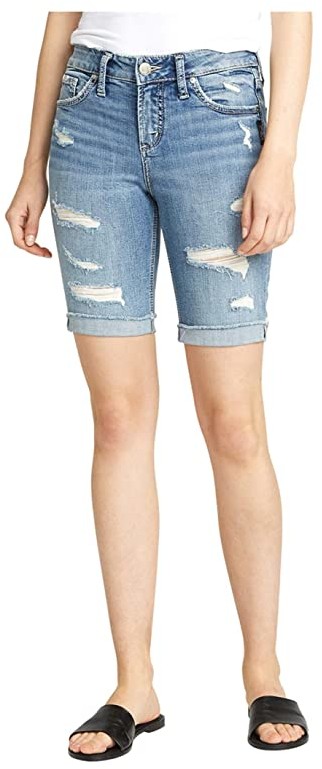 low rise bermuda shorts