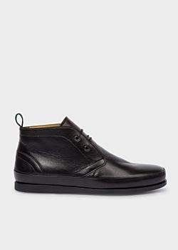 Paul Smith Men's Black Leather 'Cleon' Boots