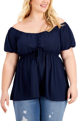 Plus Size Empire Waist Tops | Shop the world's largest collection of  fashion | ShopStyle