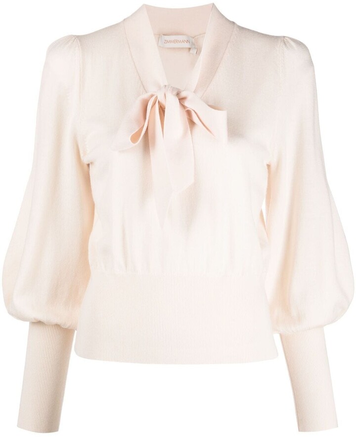Zimmermann Bow-Tie Detail Knitted Top - ShopStyle